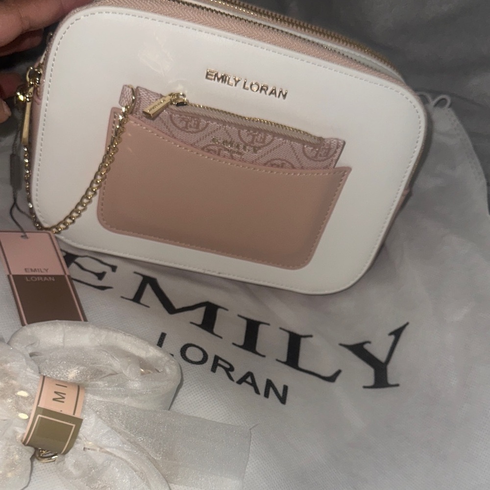 White and Pink Women's Bag